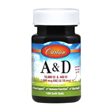 Vitamins A & D 10,000 IU + 400 IU - Carlson